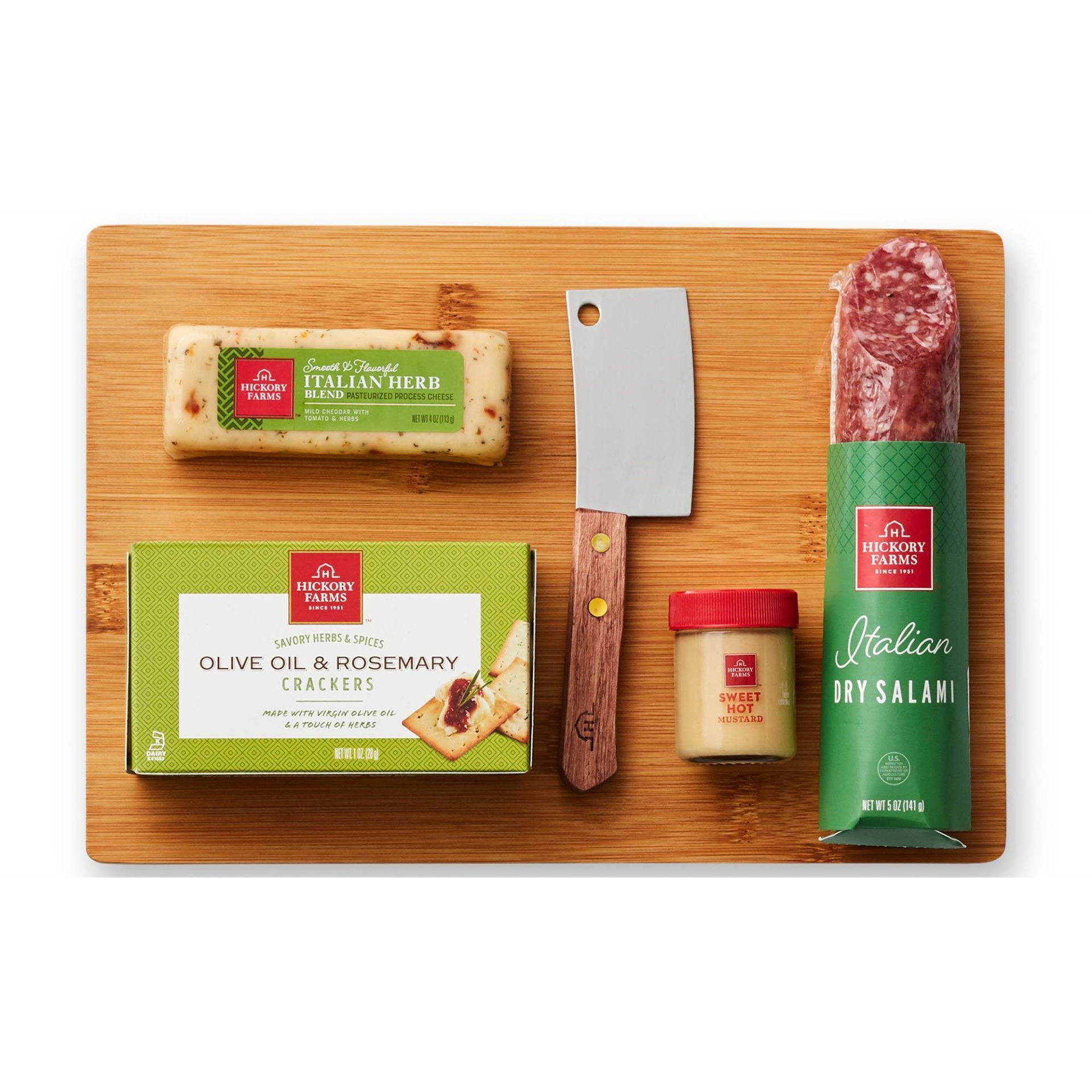 slide 1 of 3, Hickory Farms Savory Bites & Board Gift Set - 11.25oz, 11.25 oz