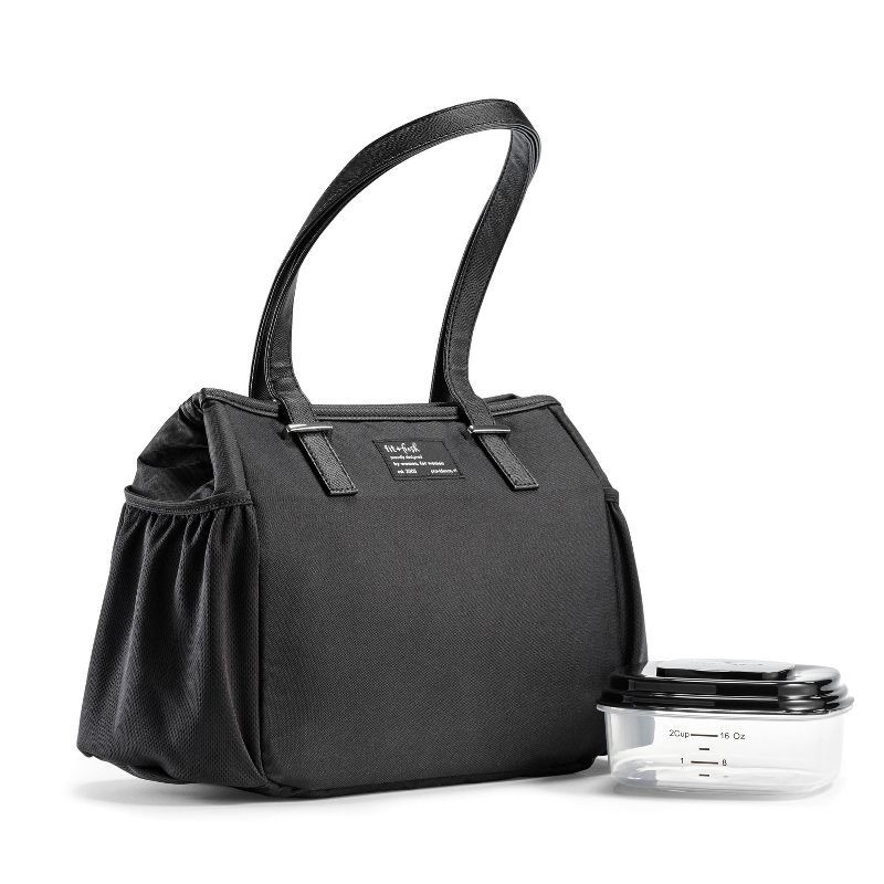 slide 1 of 10, Fit & Fresh Copley Lunch Kit: Nylon Tote with Food Container, BPA-Free, 1 ct
