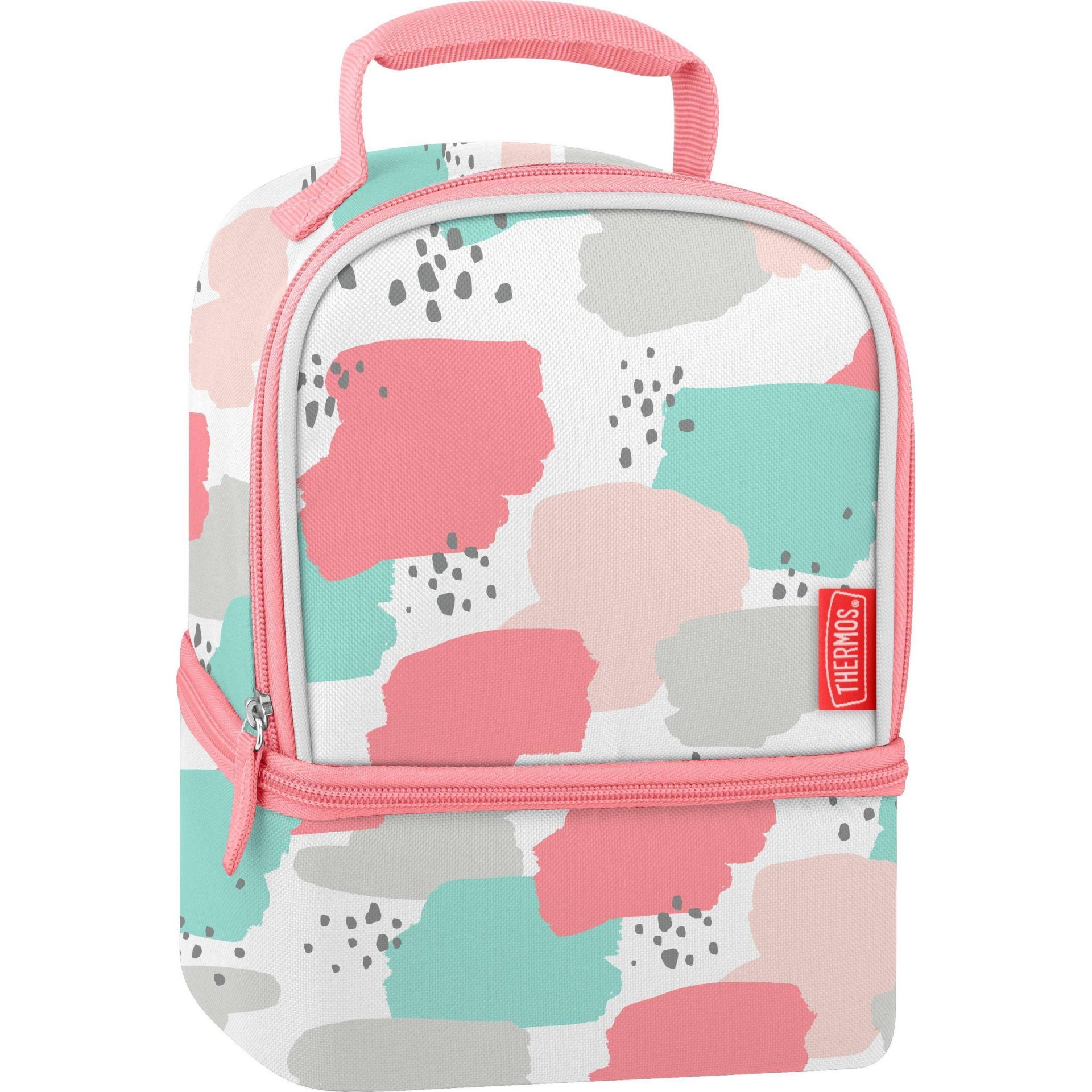 slide 1 of 5, Thermos Kids' Dual Compartment Lunch Box - Pastel, 1 ct