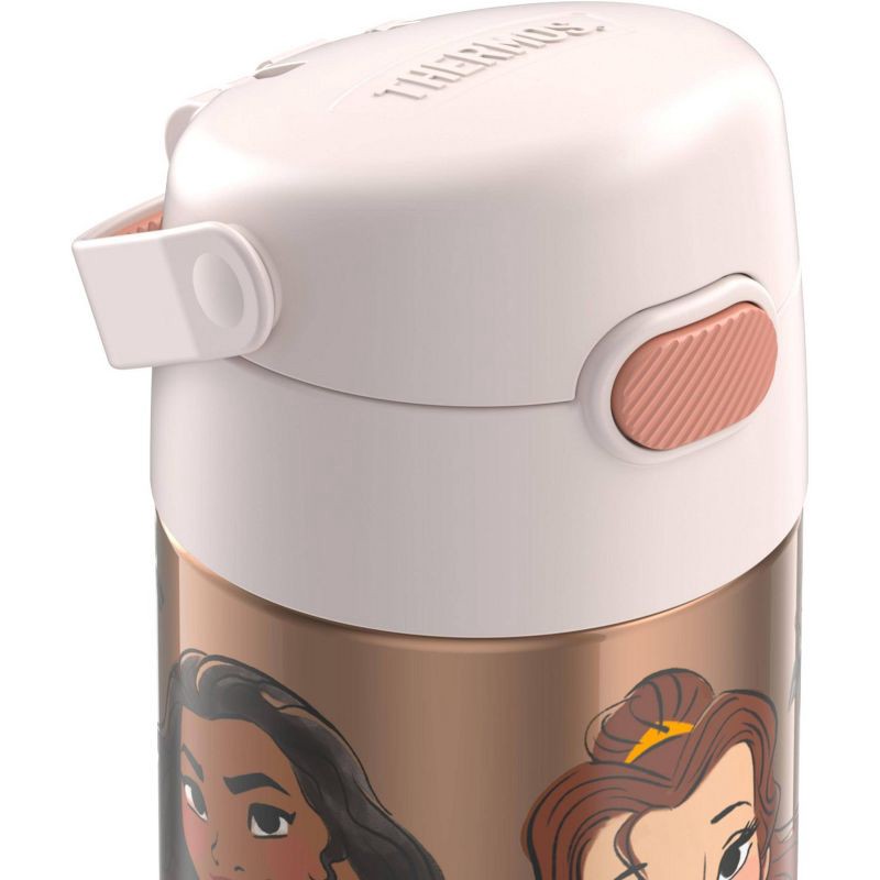 slide 3 of 7, Thermos Kids' 12oz Stainless Steel FUNtainer Water Bottle with Bail Handle - Beige Princess, 1 ct