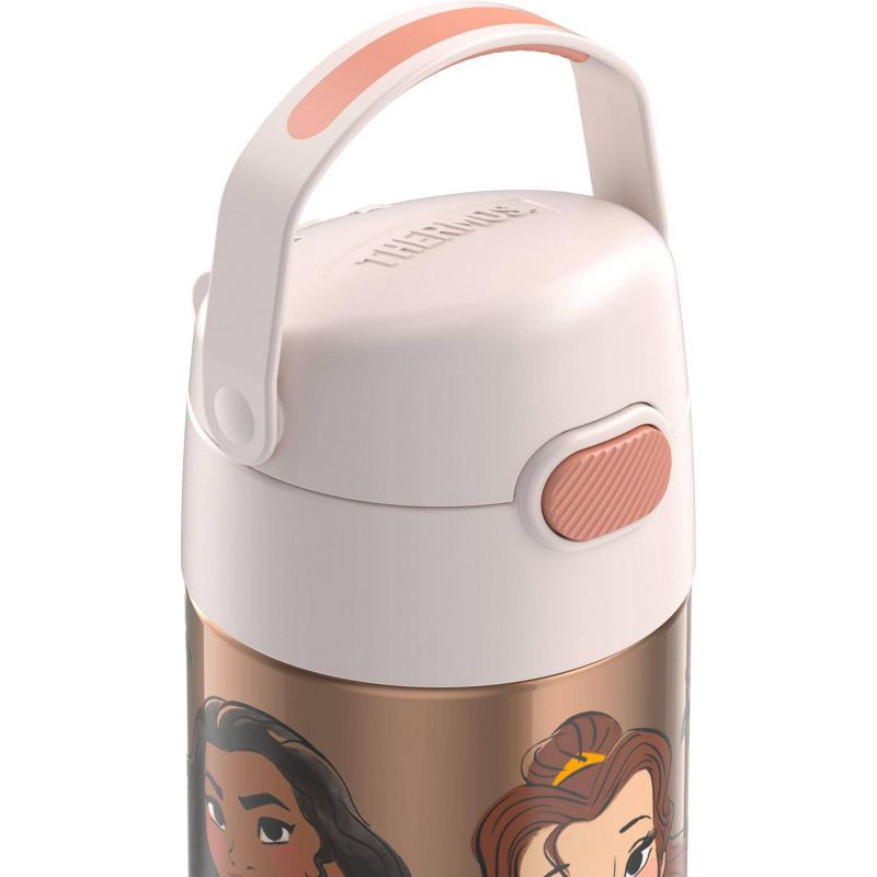 slide 7 of 7, Thermos Kids' 12oz Stainless Steel FUNtainer Water Bottle with Bail Handle - Beige Princess, 1 ct