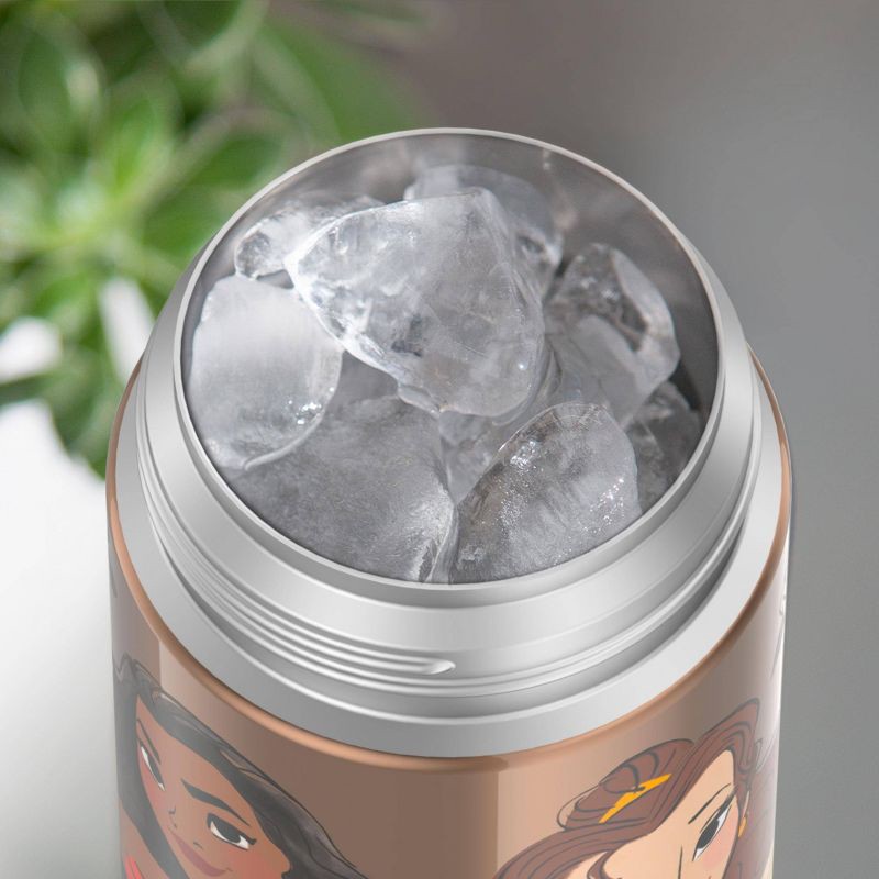 slide 5 of 7, Thermos Kids' 12oz Stainless Steel FUNtainer Water Bottle with Bail Handle - Beige Princess, 1 ct