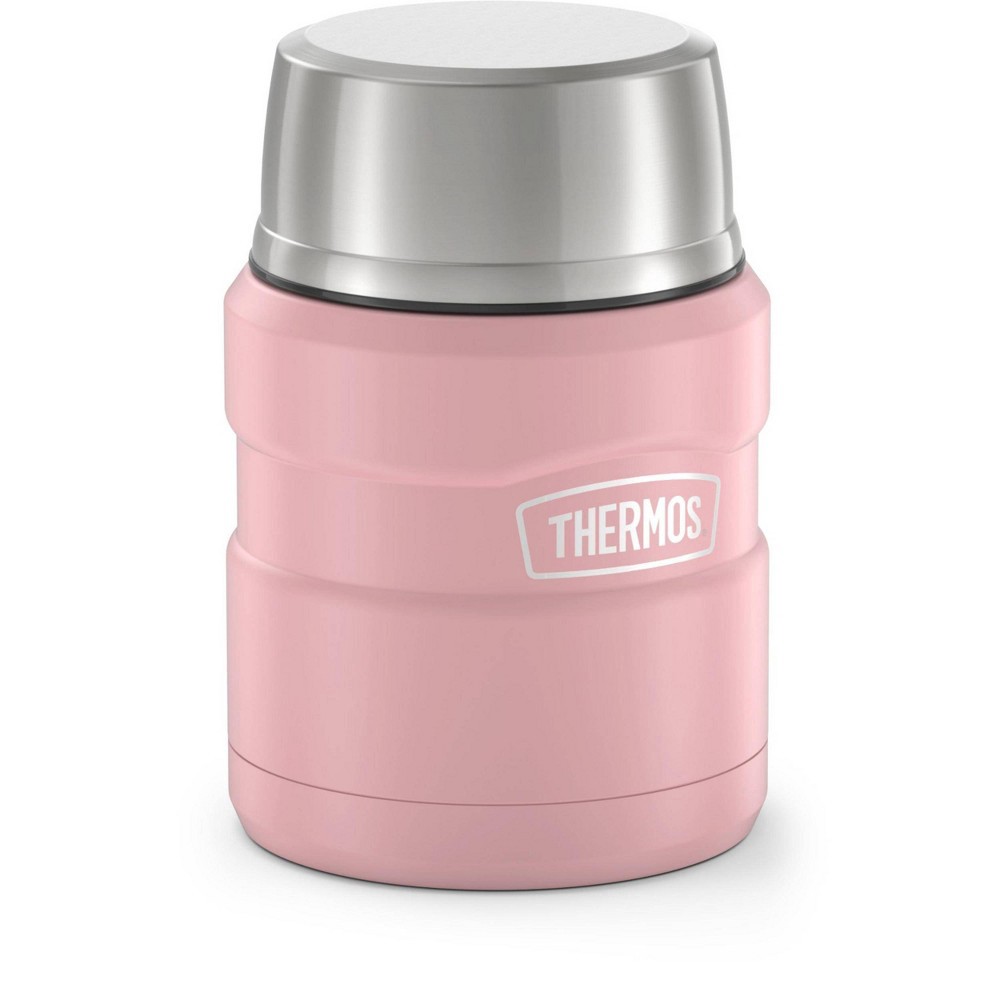 Thermos 16oz Stainless King Food Jar with Spoon - Matte Rose 1 ct