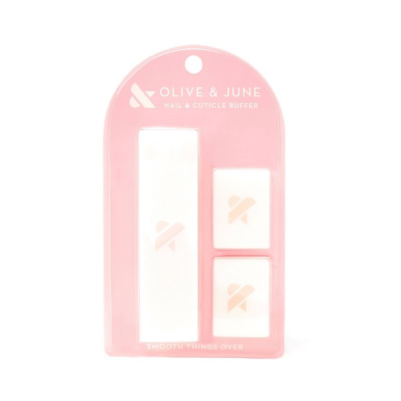 slide 1 of 5, Olive & June Nail Buffer - 3pk, 3 ct