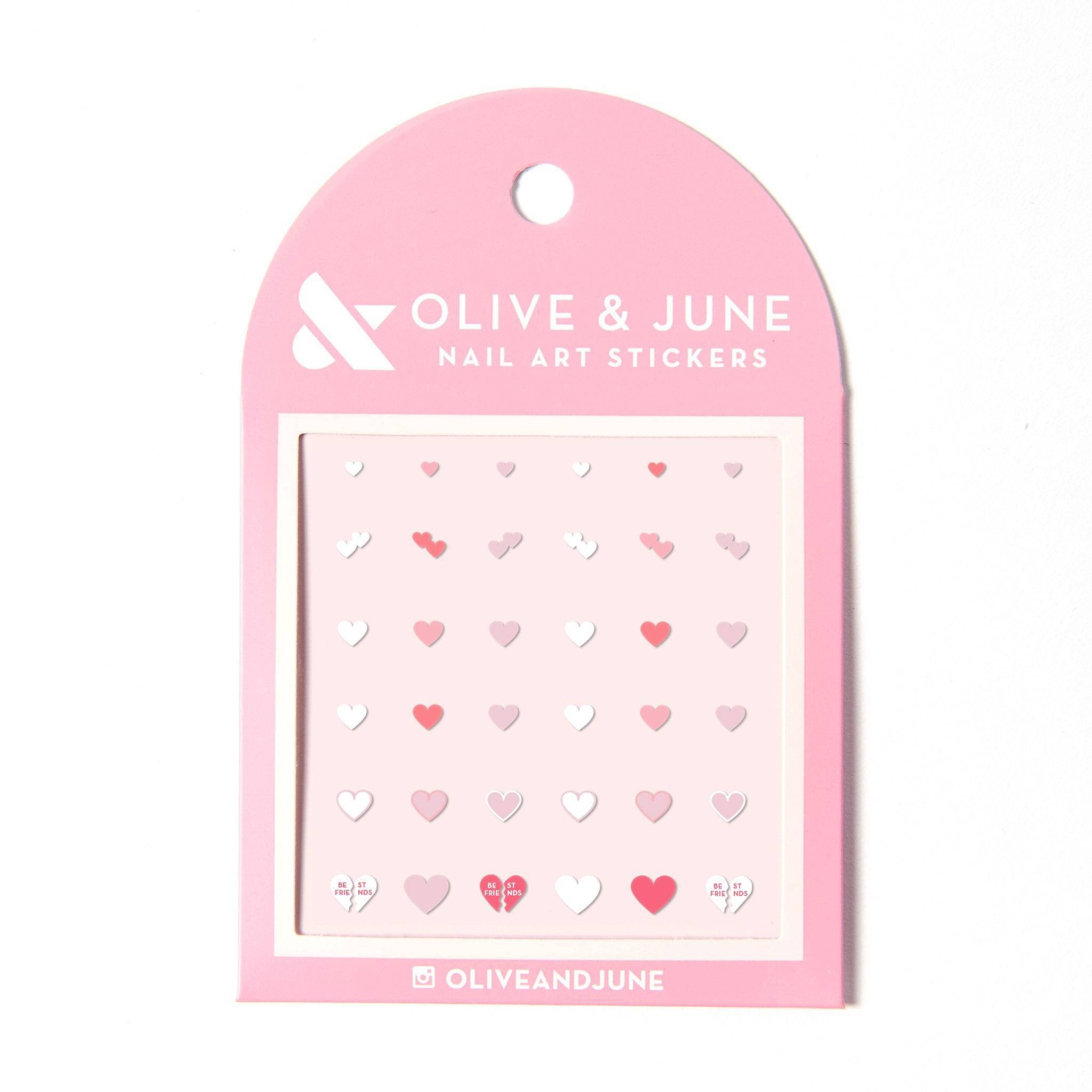 slide 1 of 3, Olive & June Nail Art Stickers - Heart to Heart - 36ct, 36 ct