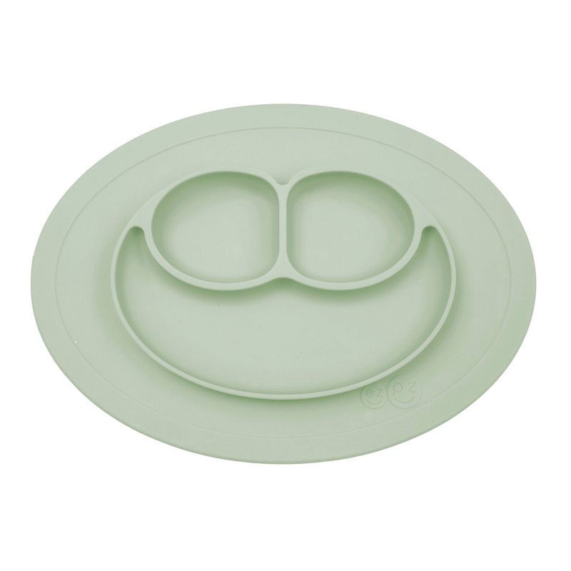 slide 1 of 5, ezpz Mini Mat Plate - Sage, 1 ct