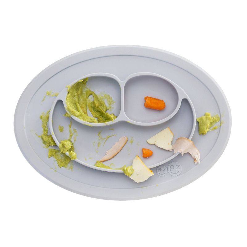 slide 4 of 5, ezpz Mini Mat Plate - Pewter, 1 ct