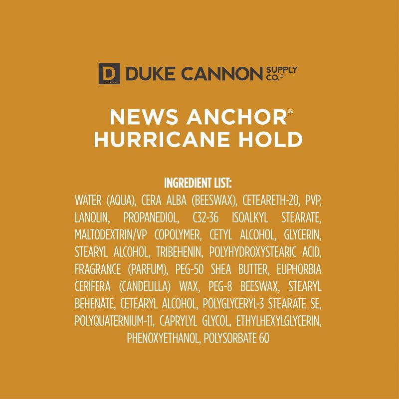 slide 7 of 8, Duke Cannon Supply Co. Duke Cannon Hurricane Hold Pomade - Maximum Hold - Men's Travel Size Hair Pomade - 2 oz, 2 oz