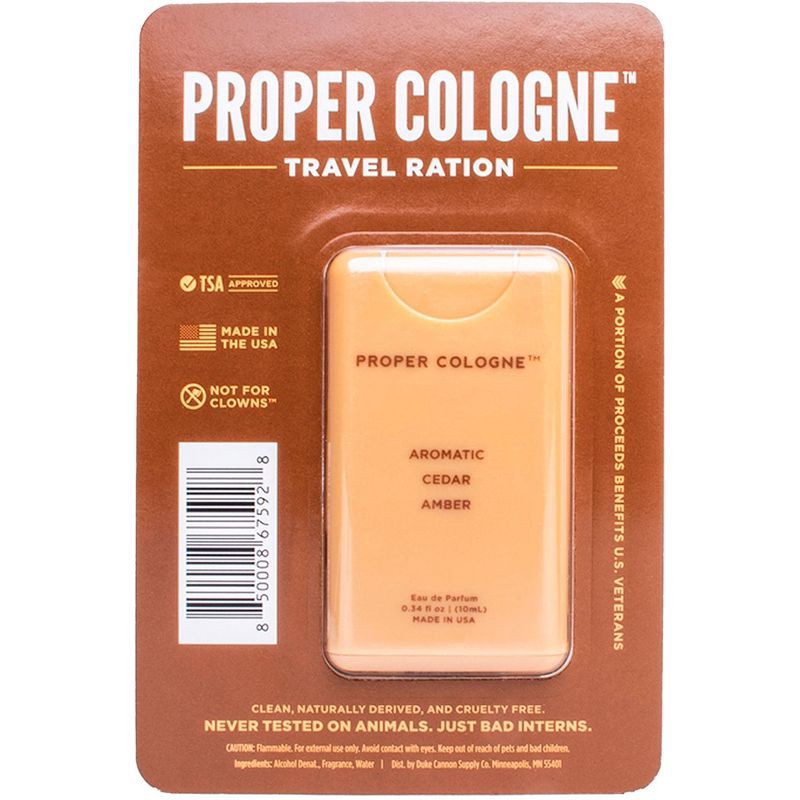 slide 2 of 5, Duke Cannon Supply Co. Duke Cannon Men's Sawtooth Proper Cologne - Alpine Air & Cedarwood Cologne - Trial Size - 0.35 fl oz, 0.35 fl oz