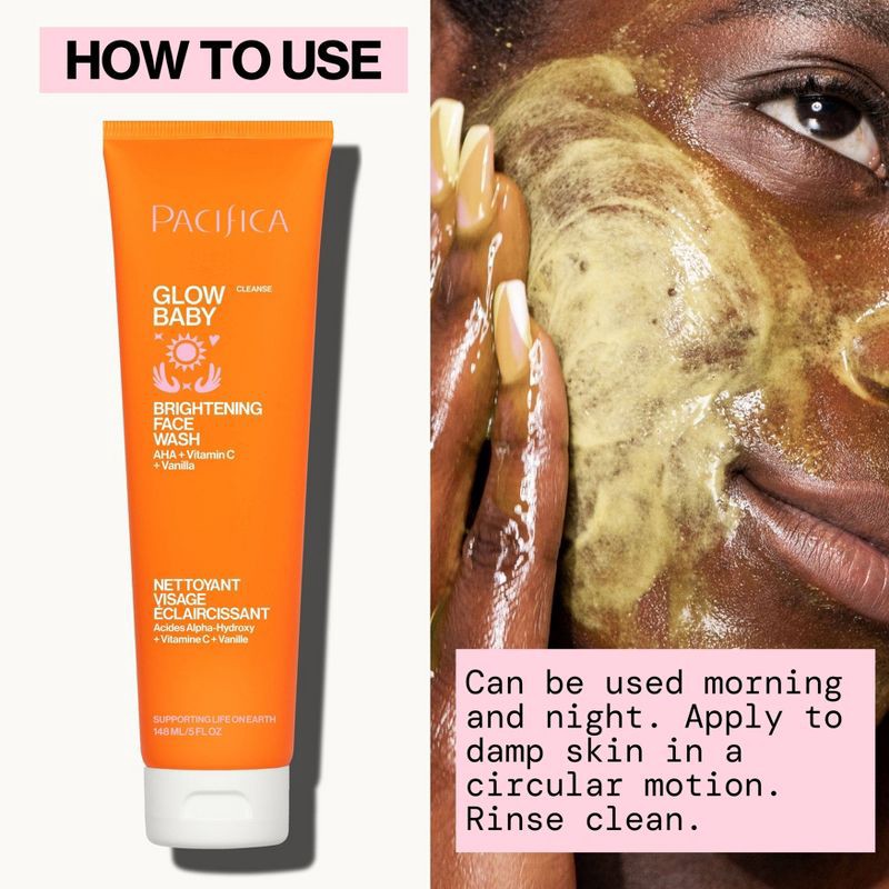slide 6 of 11, Pacifica Glow Baby Brightening Face Wash - Orange - 5 fl oz, 5 fl oz