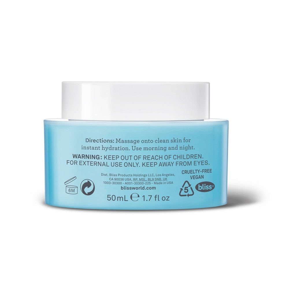 slide 2 of 5, bliss Drench & Quench For Dry Skin Rich Water Cream For All-Day Moisture, 1.7 oz