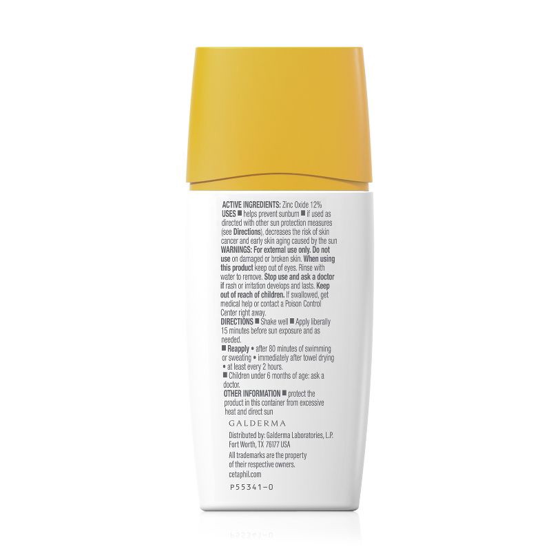 slide 2 of 7, Cetaphil Sheer Mineral Liquid Face Sunscreen SPF 50 - 1.7 fl oz, 0 x 1.7 fl oz