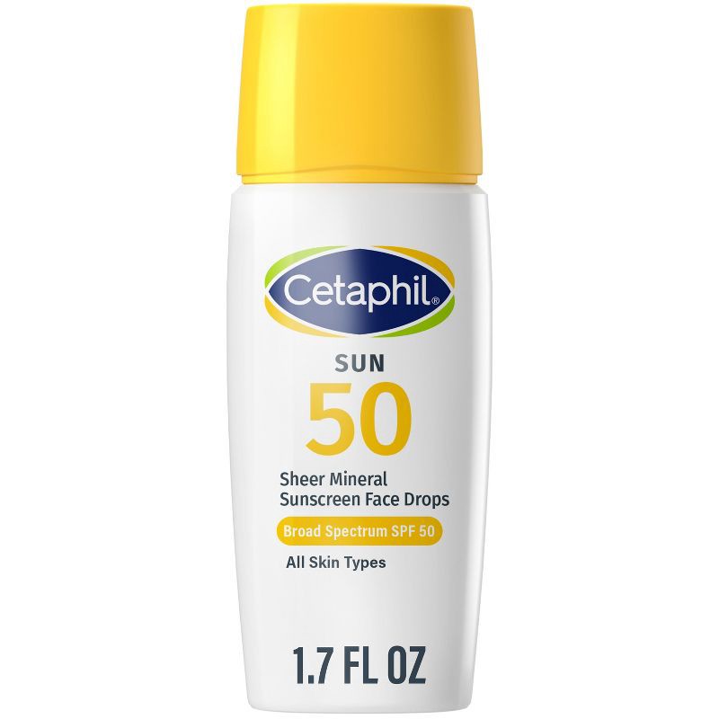 slide 1 of 8, Cetaphil Sheer Mineral Liquid Face Sunscreen SPF 50 - 1.7 fl oz, 0 x 1.7 fl oz