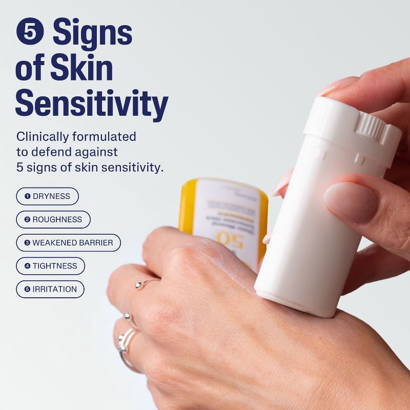 slide 3 of 9, Cetaphil Sheer Mineral Sunscreen Stick SPF 50, Face & Body - 0.5 fl oz, 0.5 fl oz