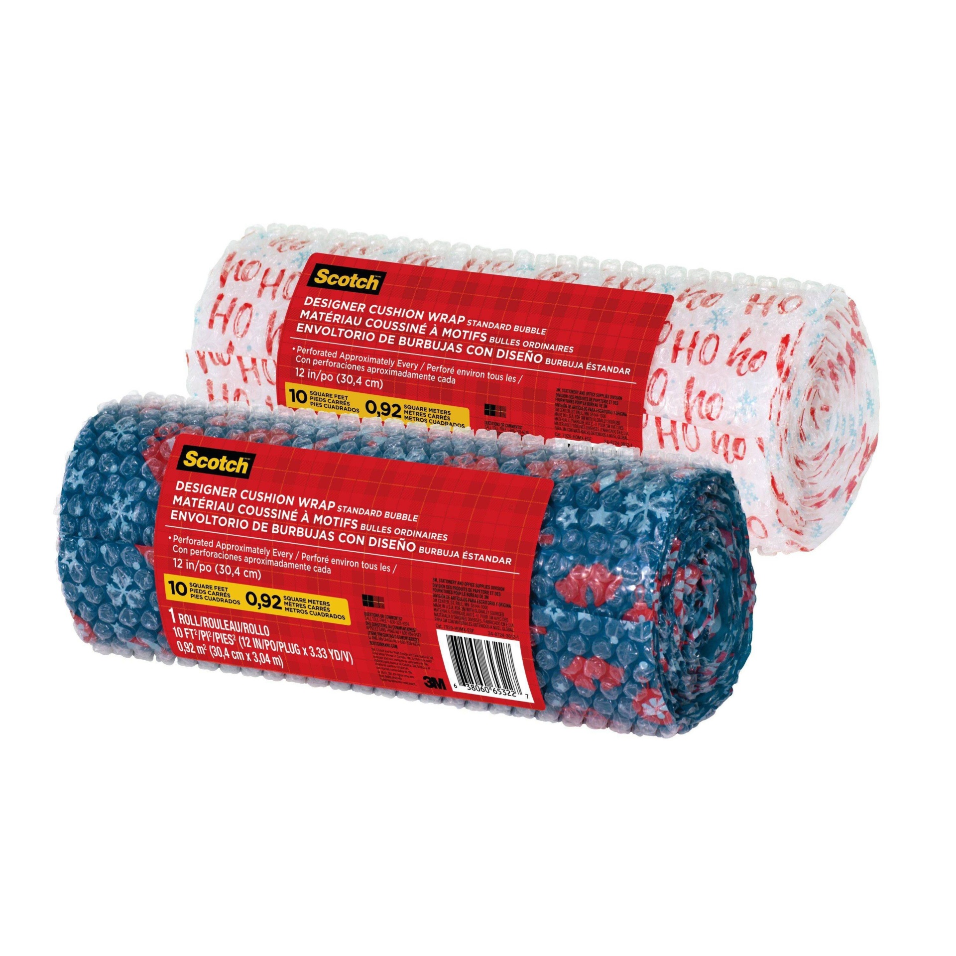 slide 1 of 1, Scotch Holiday Bubble Wrap, 1 ct