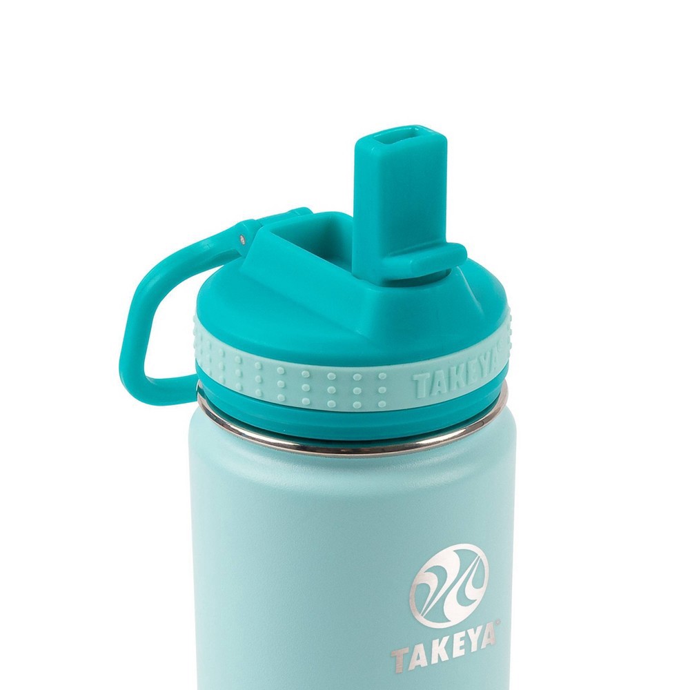 slide 2 of 4, Takeya 14oz Actives Insulated Stainless Steel Bottle with Straw Lid - Mint, 1 ct
