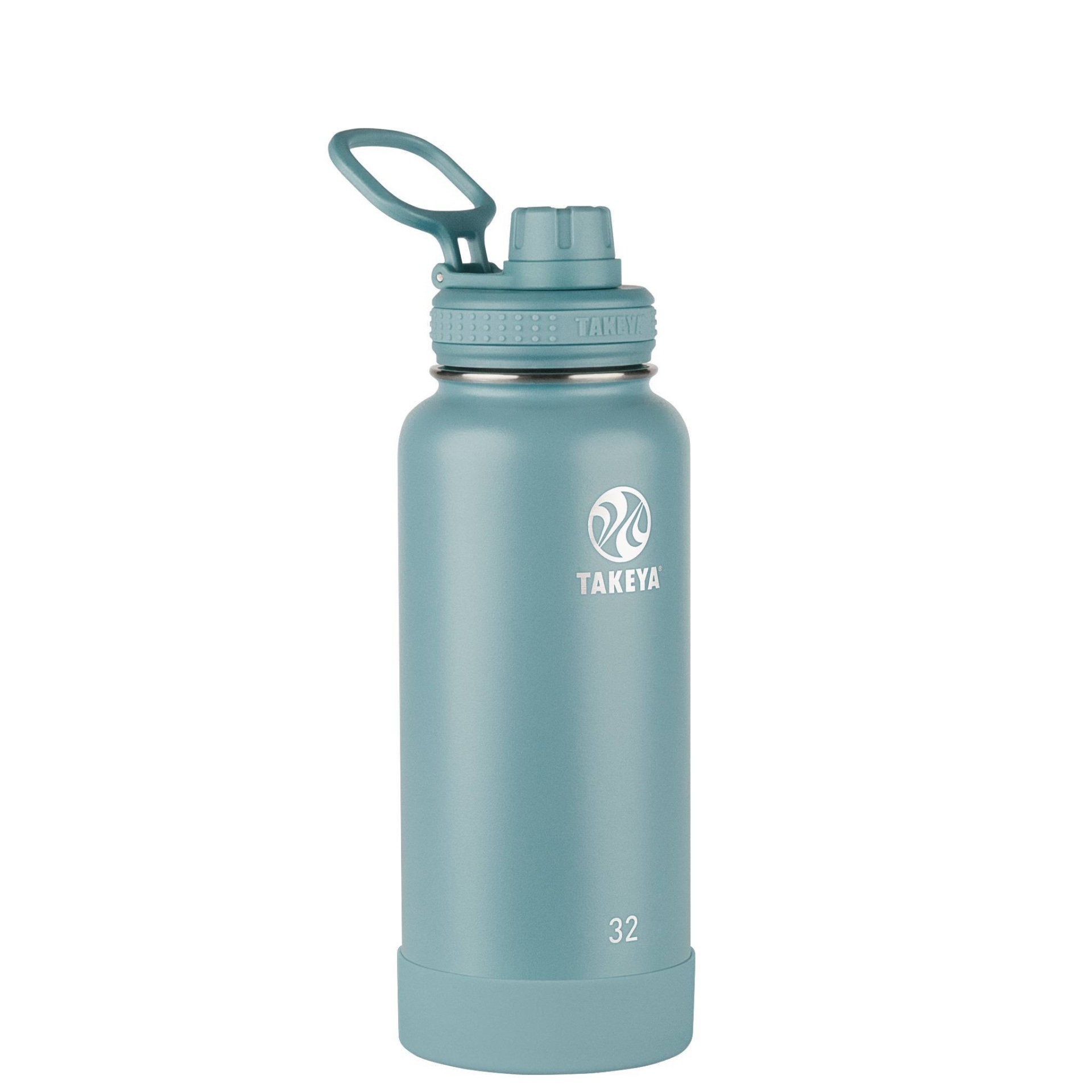 slide 1 of 4, Takeya 32oz Actives Insulated Stainless Steel Bottle with Spout Lid - Sage, 1 ct