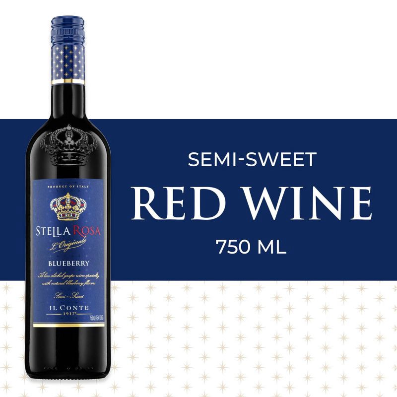 slide 2 of 10, Stella Rosa Blueberry Fruit Wine - 750ml Bottle, 750 ml