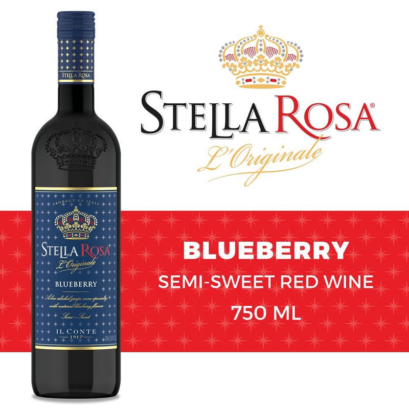 slide 2 of 15, Stella Rosa Blueberry Fruit Wine - 750ml Bottle, 750 ml
