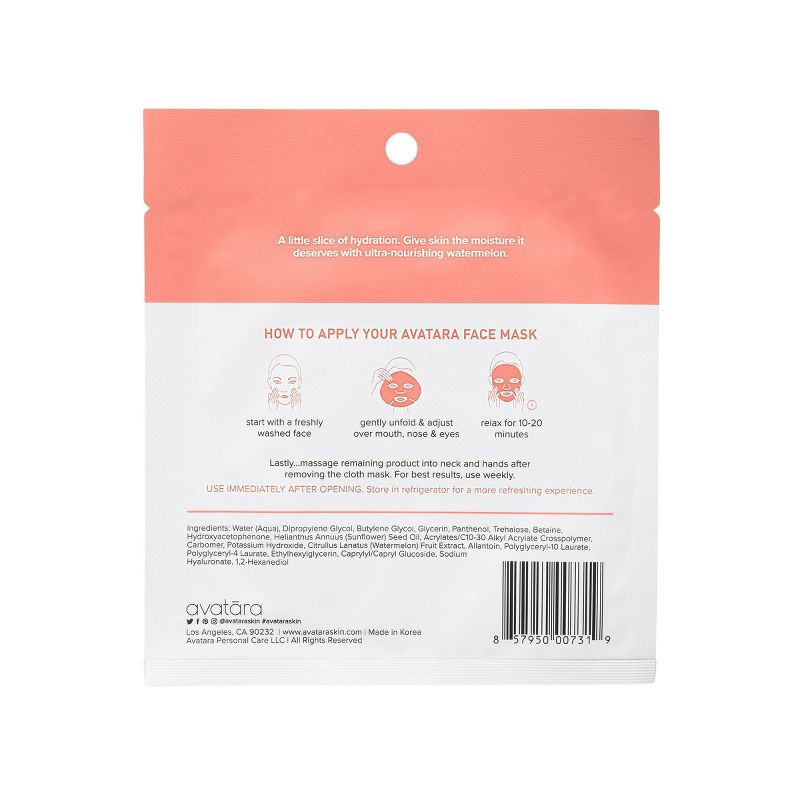 slide 2 of 4, Avatara Watermellow Hydrating Mask - 0.71 fl oz, 0.71 fl oz