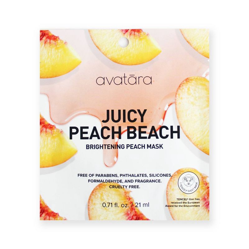 slide 1 of 4, Avatara Peach Beach Brightening Mask - 0.71 fl oz, 0.71 fl oz