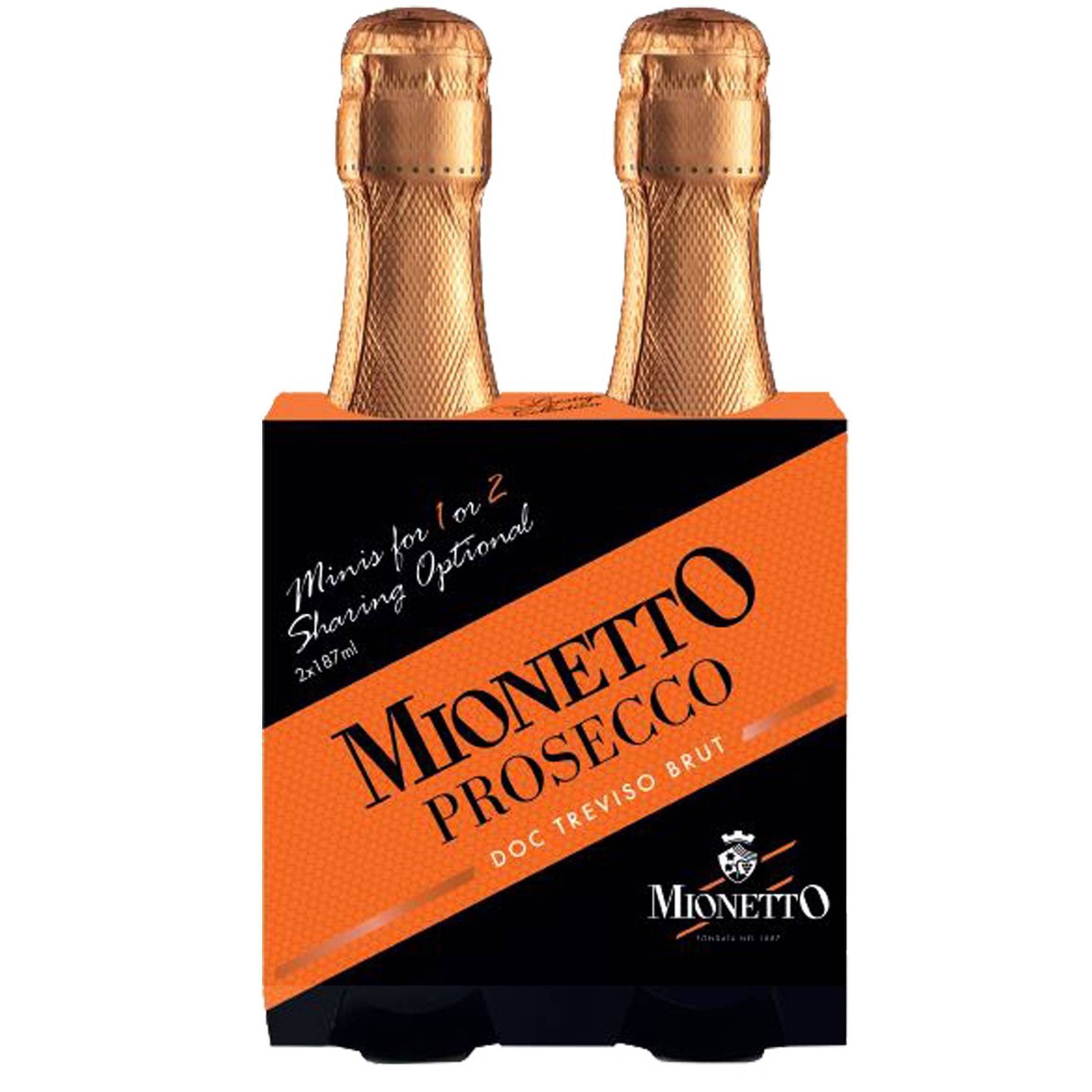 slide 1 of 4, Mionetto Prosecco Doc Treviso Brut, 374 ml