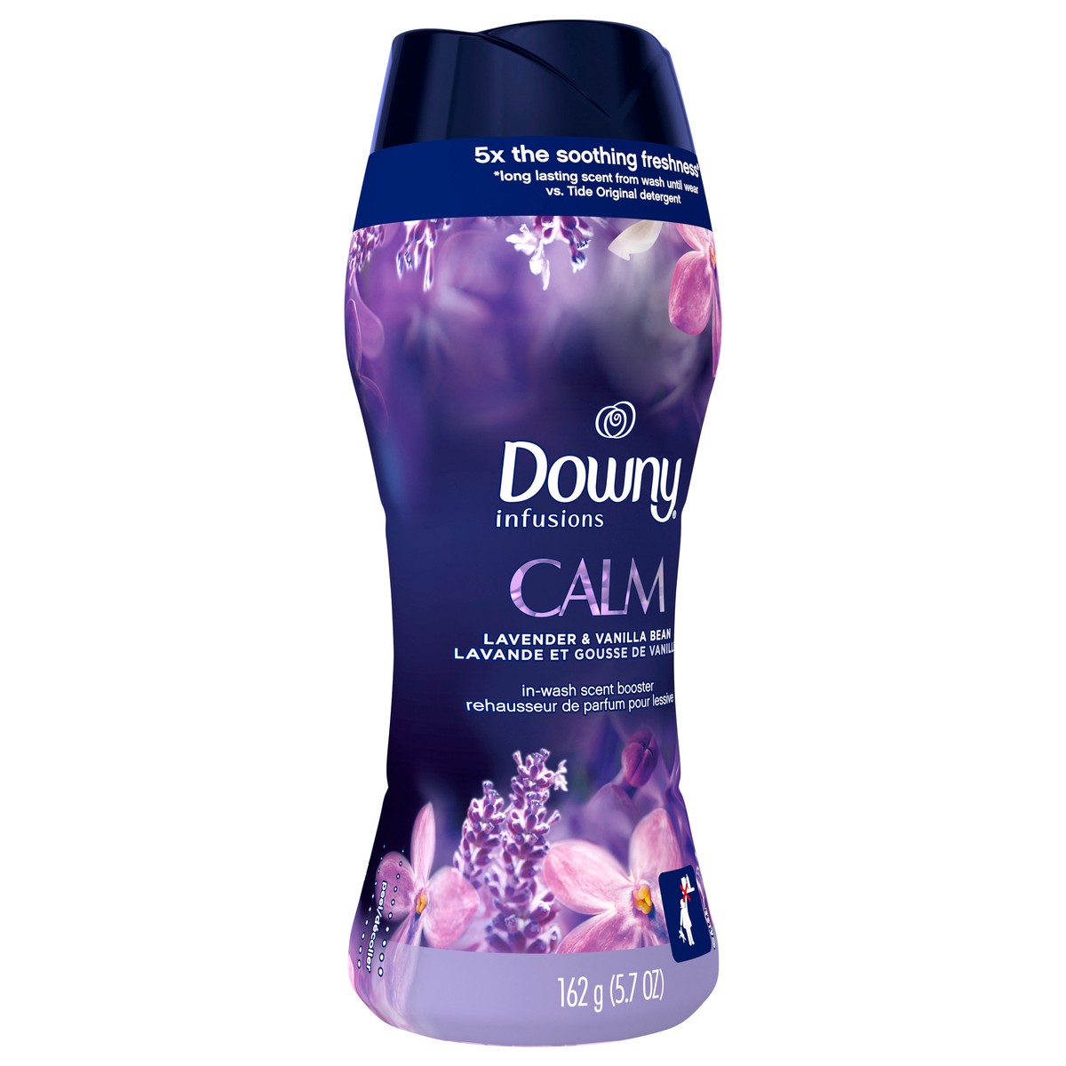 slide 5 of 5, Downy Infusions Calm Lavender & Vanilla Bean In-Wash Scent Booster 162 g Bottle, 162 g