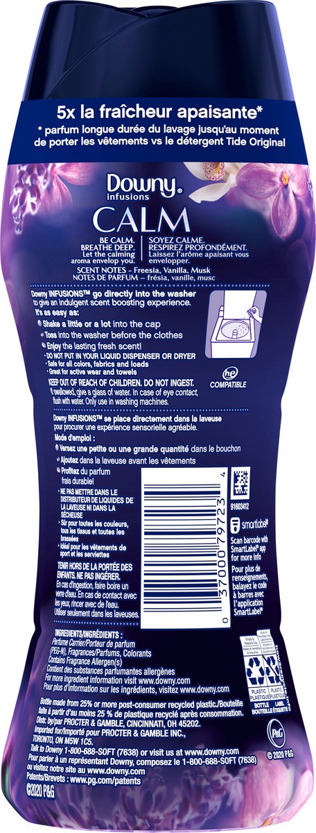 slide 4 of 5, Downy Infusions Calm Lavender & Vanilla Bean In-Wash Scent Booster 162 g Bottle, 162 g