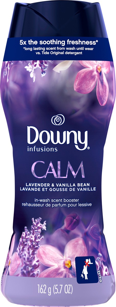 slide 3 of 5, Downy Infusions Calm Lavender & Vanilla Bean In-Wash Scent Booster 162 g Bottle, 162 g