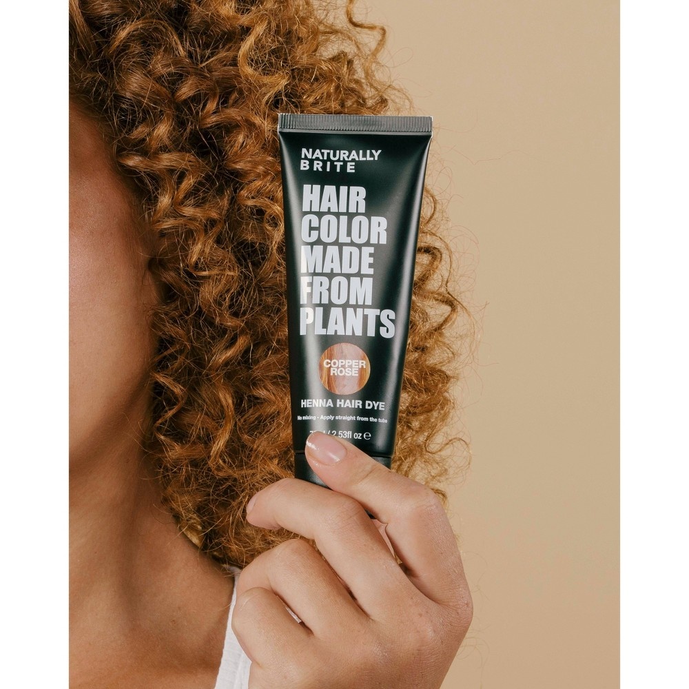 slide 8 of 10, BRITE Naturally Henna Hair Dye Copper Rose, 2.53 fl oz