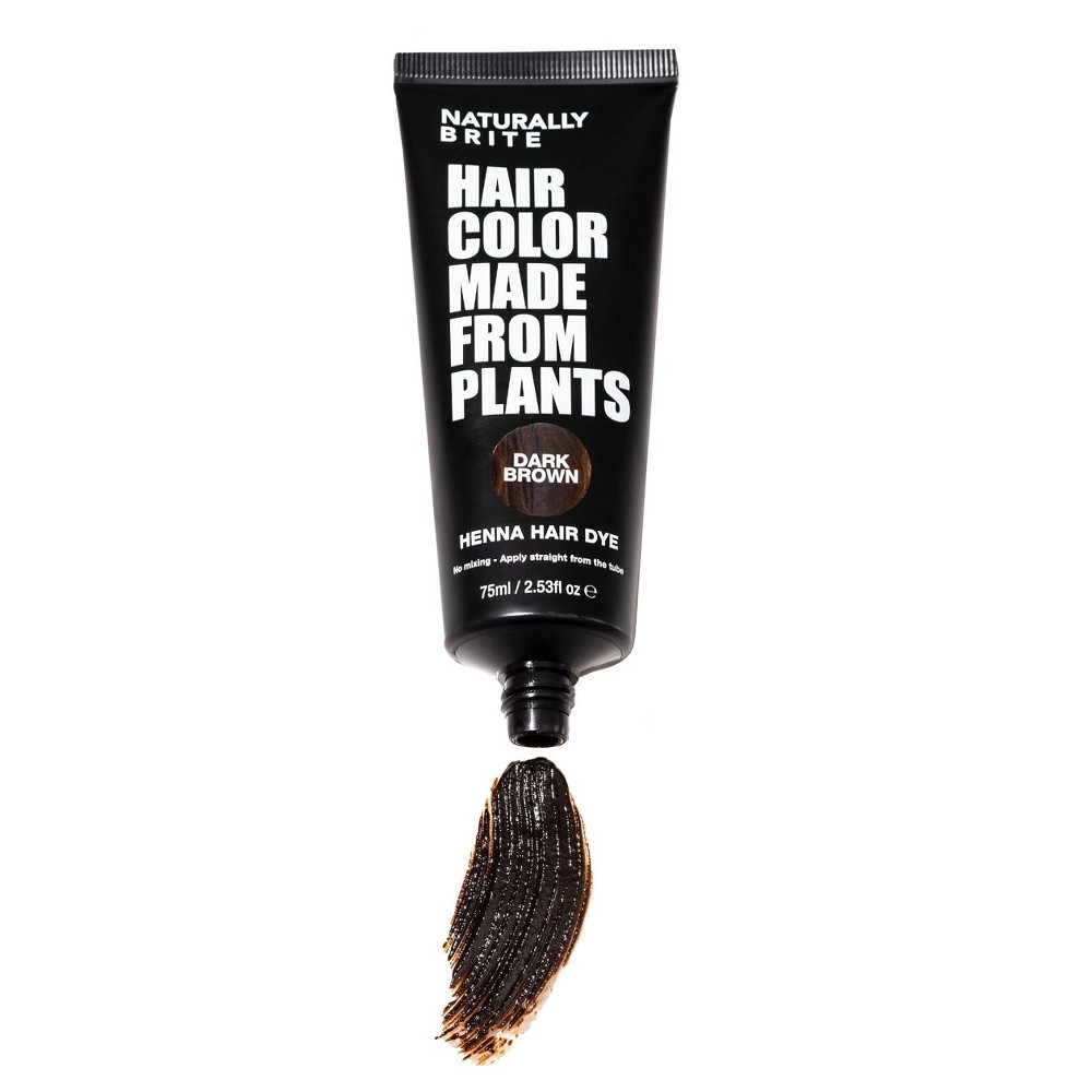 slide 4 of 10, BRITE Naturally Henna Hair Dye Dark Brown - 2.53 fl oz, 2.53 fl oz