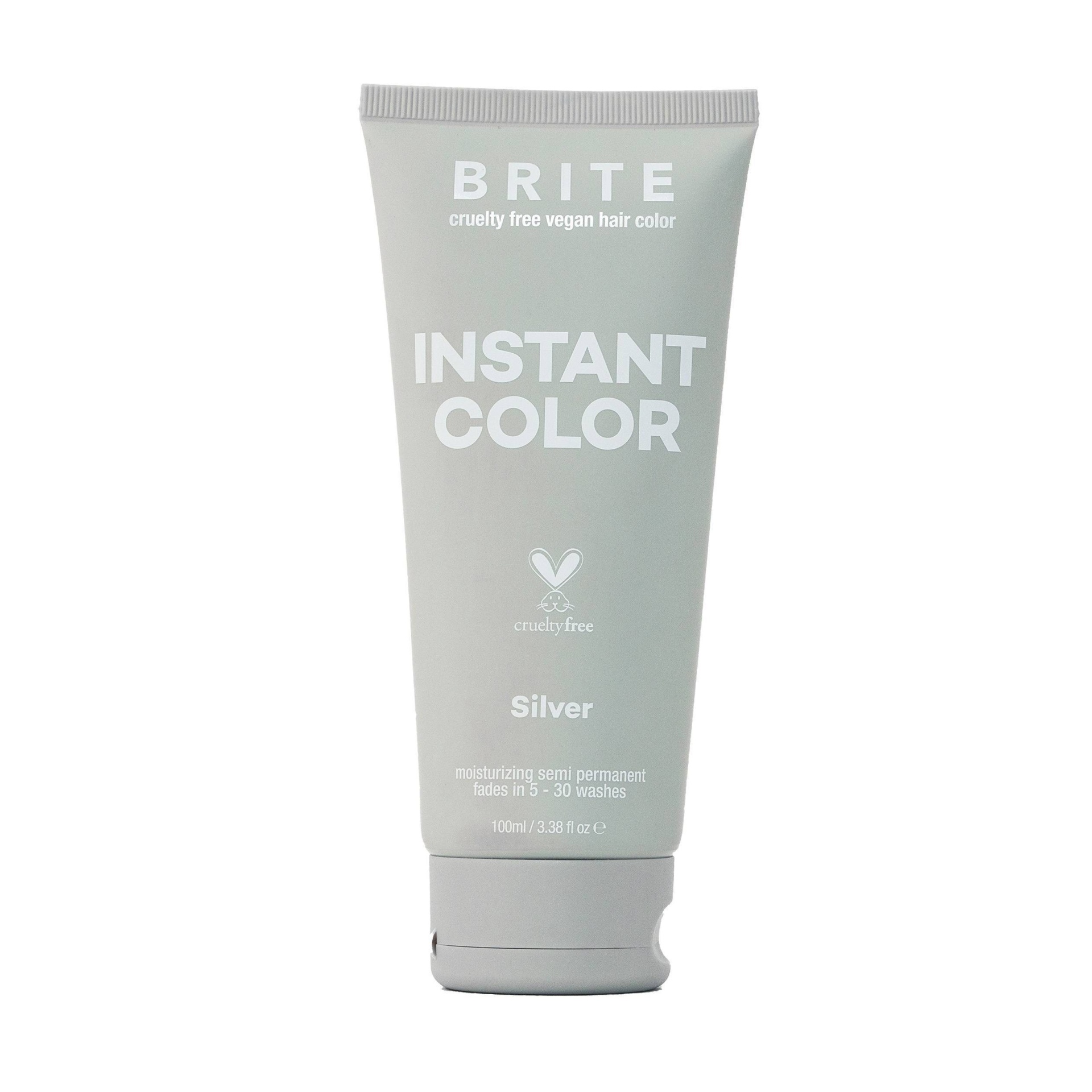 slide 1 of 4, BRITE Instant Color - Silver - 3.38 fl oz, 3.38 fl oz