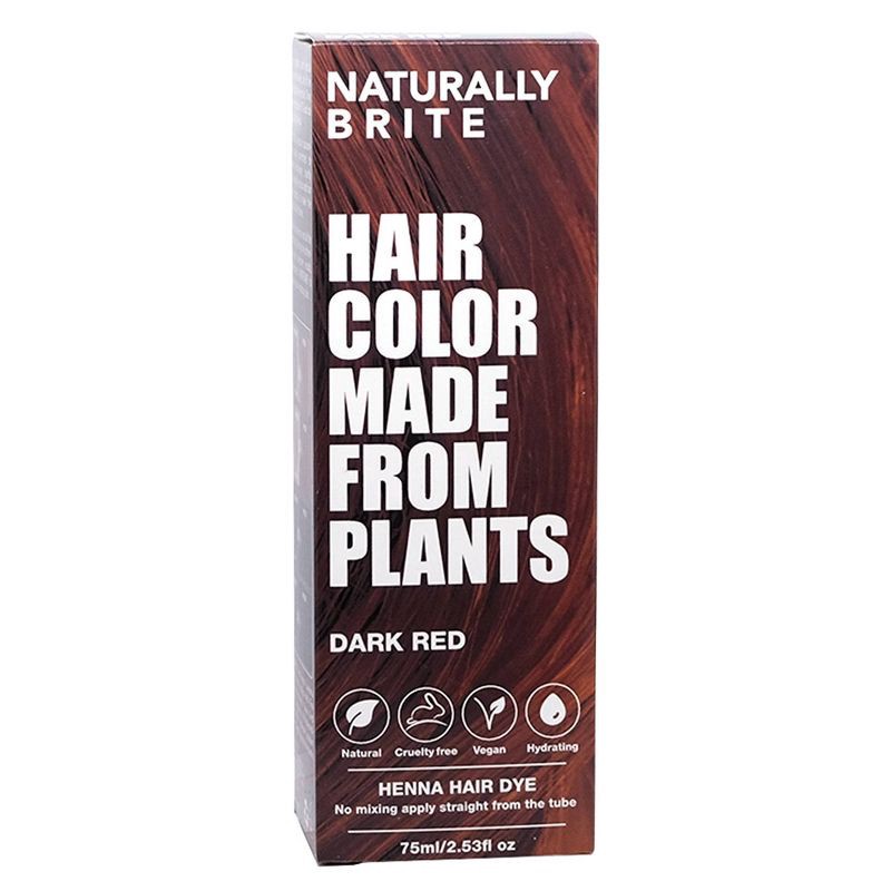 slide 1 of 1, BRITE Naturally Henna Hair Dye - Dark Red - 2.53 fl oz, 2.53 fl oz