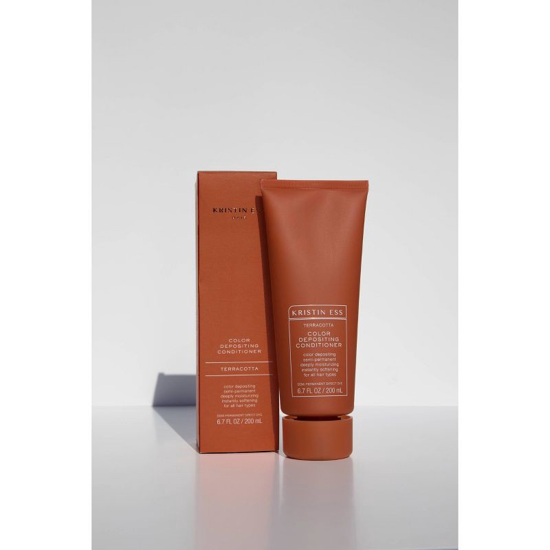 slide 5 of 9, Kristin Ess Color Depositing Conditioner Semi-Permanent Dye, Moisturizing + Softening, Vegan - Terracotta - 6.7 fl oz, 6.7 fl oz