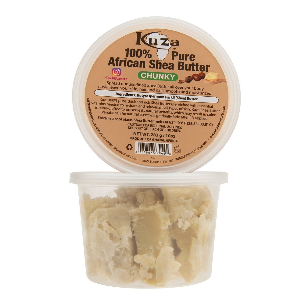 slide 2 of 5, Kuza African Shea Butter - Chunky White, 10 oz