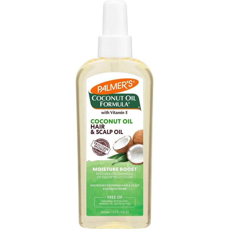 slide 1 of 7, Palmer's Coconut Oil Formula Moisture Boost Hair + Spray Oil - 5.1 fl oz, 5.1 fl oz