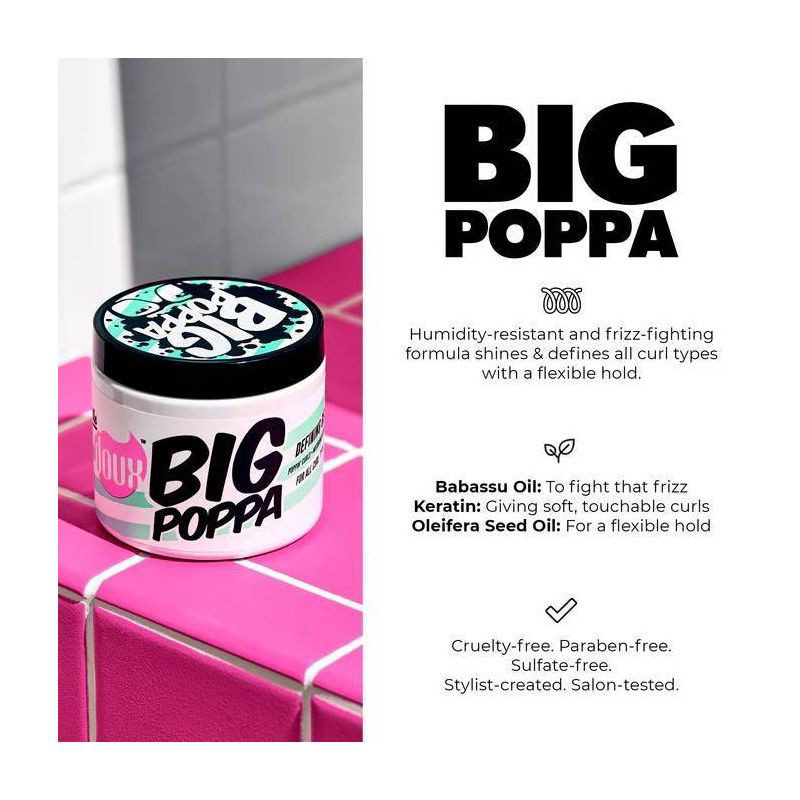 slide 3 of 7, The Doux Big Poppa Curl Defining Gel - 16 oz, 16 oz
