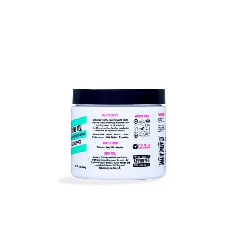 slide 4 of 7, The Doux Big Poppa Curl Defining Gel - 16 oz, 16 oz