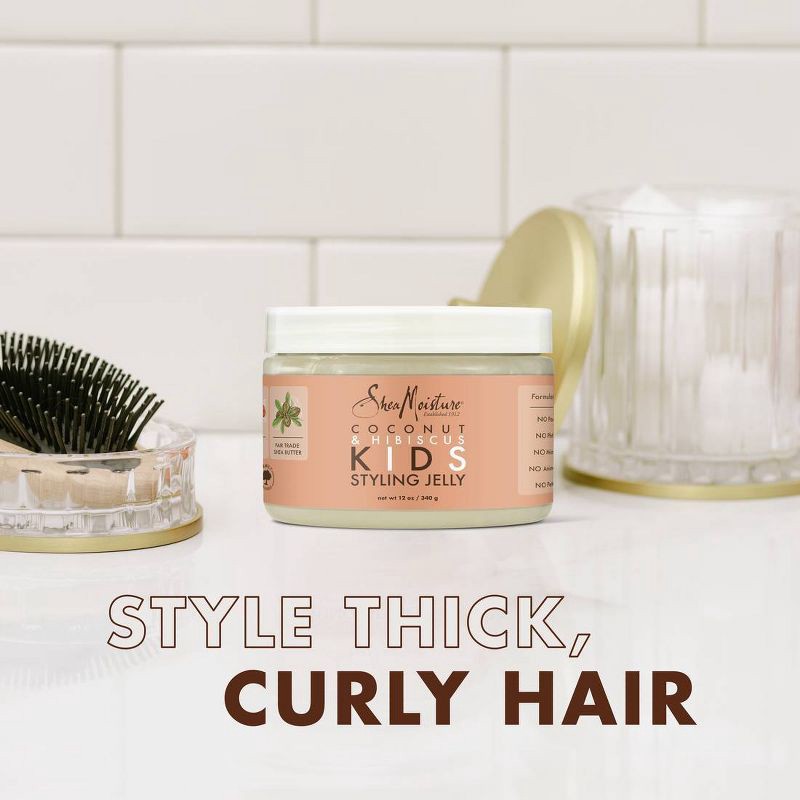 slide 3 of 9, SheaMoisture Coconut & Hibiscus Kids Styling Jelly - 12oz, 12 oz