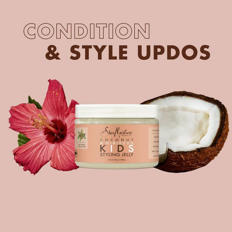 slide 9 of 9, SheaMoisture Coconut & Hibiscus Kids Styling Jelly - 12oz, 12 oz