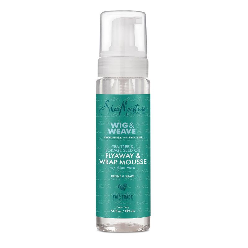 slide 1 of 3, SheaMoisture Wig & Weave Flyaway and Wrap Mousse for Human and Synthetic Hair - 7.5 fl oz, 7.5 fl oz