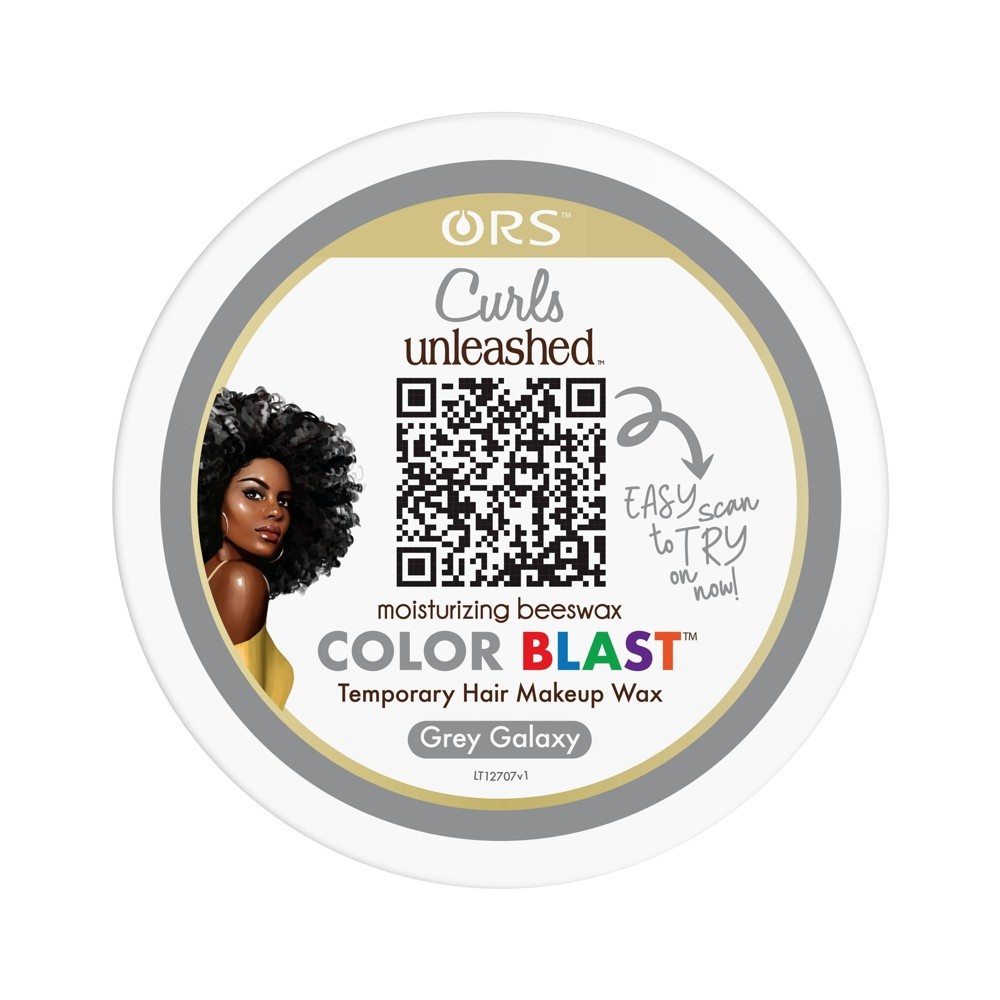 slide 3 of 4, ORS Curls Unleashed Colorblast Temporary Hair Color - Gray Galaxy, 6 oz
