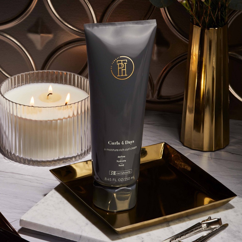 slide 3 of 6, TPH By Taraji Curls 4 Days Curl Defining Curl Cream with Shea Butter & Coconut Oil for Volume and Shine - 8oz, 8 oz