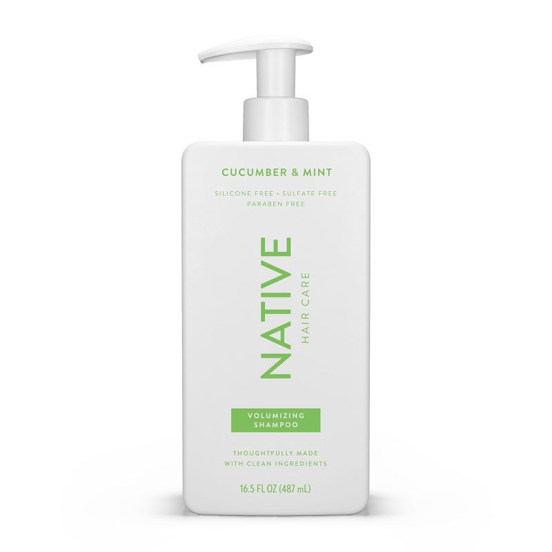 slide 1 of 11, Native Vegan Cucumber & Mint Natural Volume Shampoo, Clean, Sulfate, Paraben and Silicone Free - 16.5 fl oz, 16.5 fl oz