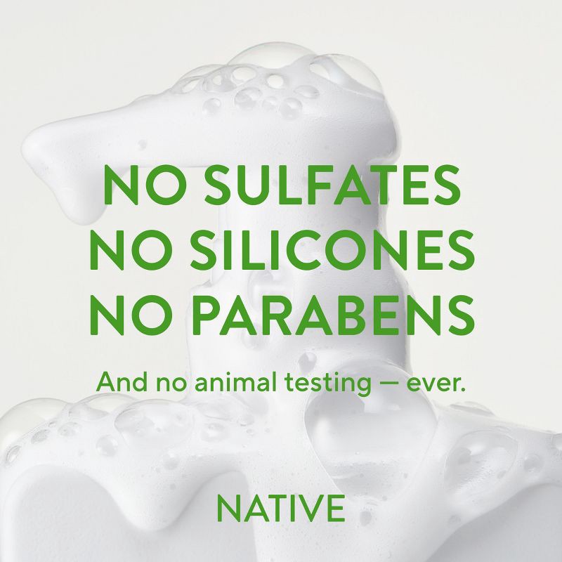 slide 7 of 12, Native Vegan Cucumber & Mint Natural Volume Shampoo, Clean, Sulfate, Paraben and Silicone Free - 16.5 fl oz, 16.5 fl oz