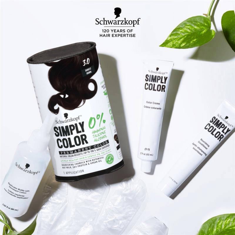 Schwarzkopf Simply Color Hair Color - 3.0 Darkest Brown - 5.7 fl oz 5.7 fl  oz