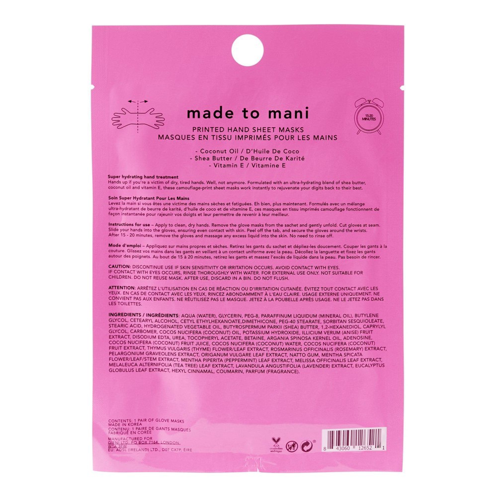 slide 3 of 6, Holler and Glow Printed Hand Mask - 1ct, 1 ct