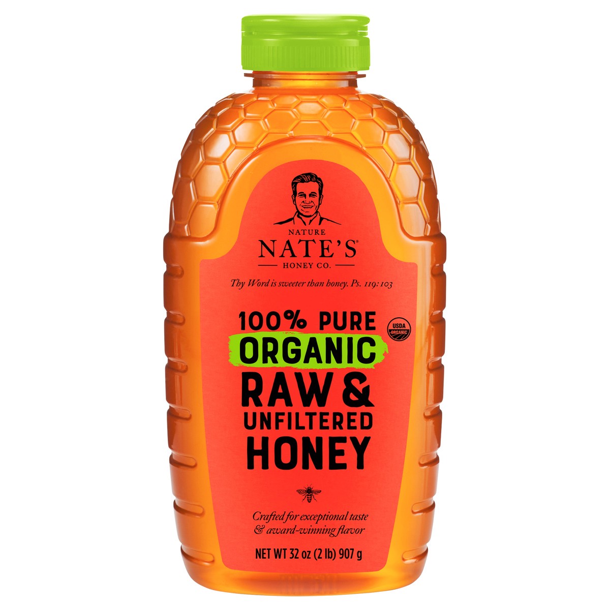 slide 1 of 81, Nature Nate's Honey Co. 100% Pure Organic, Raw & Unfiltered, 32oz, 32 oz