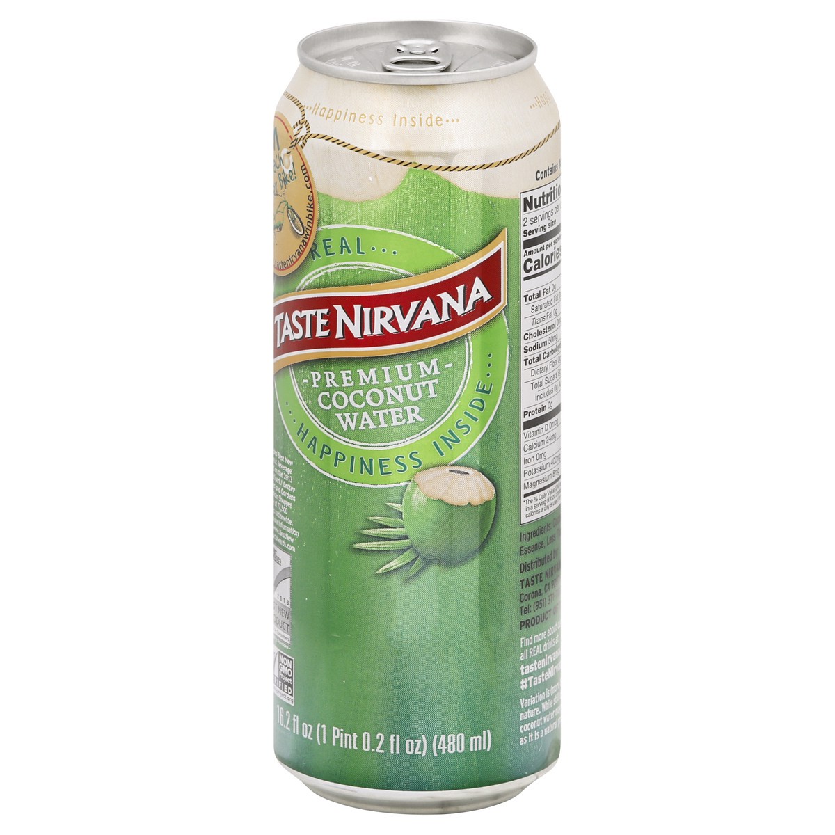 slide 4 of 9, Taste Nirvana Premium Coconut Water 16.2 oz, 16.2 oz