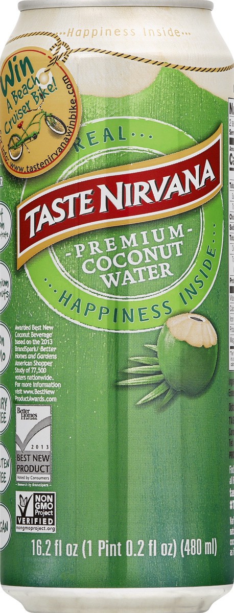 slide 6 of 9, Taste Nirvana Premium Coconut Water 16.2 oz, 16.2 oz